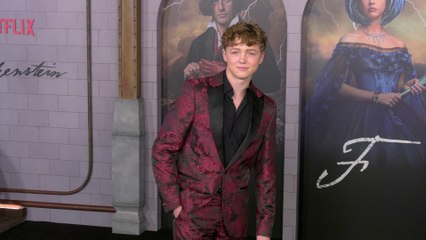 Christian Convery attends the premiere of Netflix's "Frankenstein" in Los Angeles