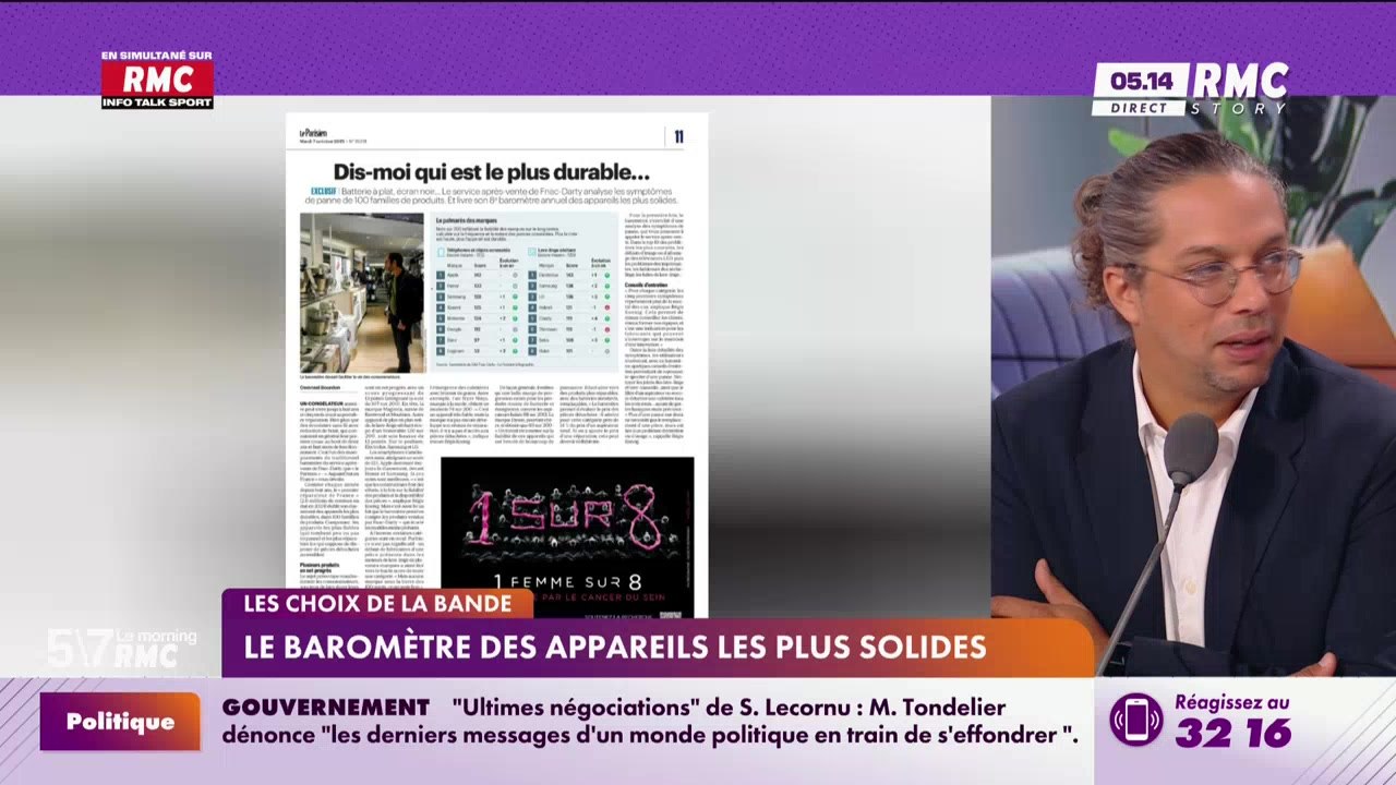 Les choix de la bande : Le baromètre des appareils les plus solides - 07/10