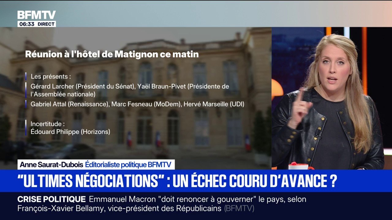 Signé BFM - "Ultimes discussions avec les forces politiques" pour Sébastien Lecornu: un échec couru d'avance?