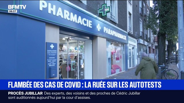 Face à une flambée des cas de Covid-19, des pharmacies sont en rupture de stock d'autotests