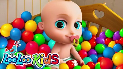 Johny Johny Yes Papa - Learn Colors with Colorful BALLS + Baby Shark Surprise Eggs - Kids Songs