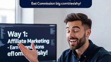 Number one: Affiliate marketing – promote products and earn big commissions