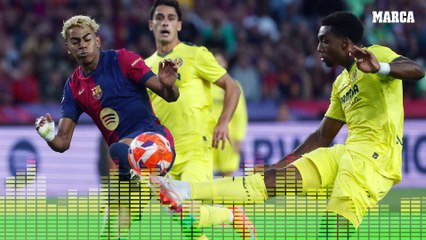 David Sánchez defiende al Barcelona en el partido de Miami