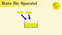 Rate für Sparziel