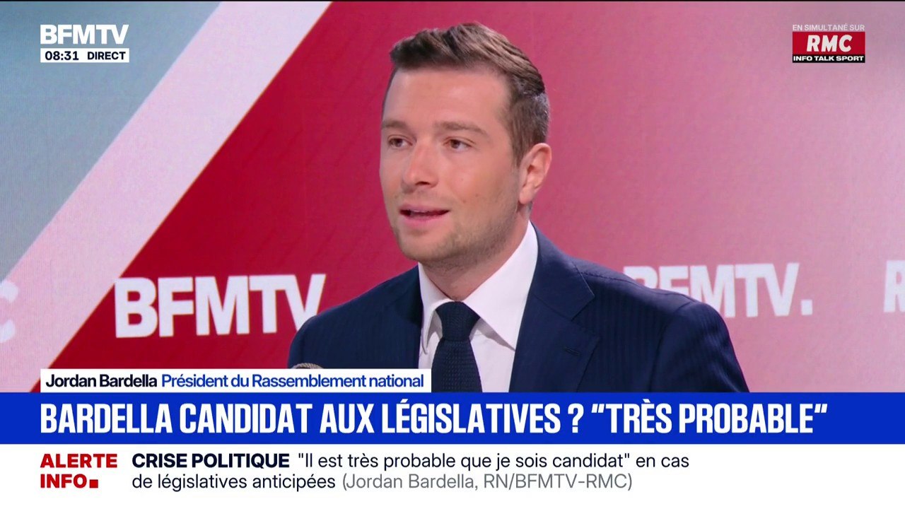 Jordan Bardella: "Nous sommes aujourd'hui en capacité, non seulement de gagner de potentielles élections législatives, mais de gagner de potentielles élections présidentielles"