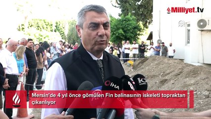Mersin'de toprak altından çıkarılıyor! Tam 14 metre uzunluğunda