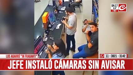 Jefe instaló cámaras sin avisar a loa empleados... y mirá lo que registró