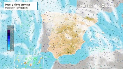 Inminente episodio de lluvias en el Mediterráneo