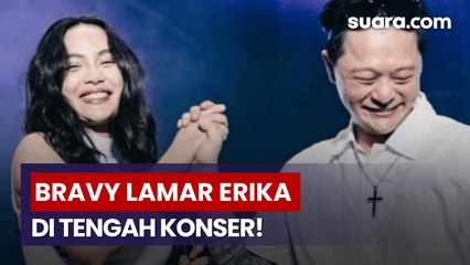Bravy Vconk Lamar Erika Carlina di Synchronize Fest, Momen Panggung Jadi Saksi Cinta
