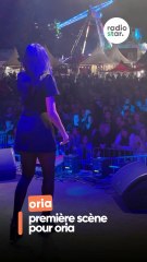 Oria fait sa première scène et c’est sur la scène de la Nocturne de la Foire de Marseille #oria #foiredemarseille #concert #live #showcase #radiostar