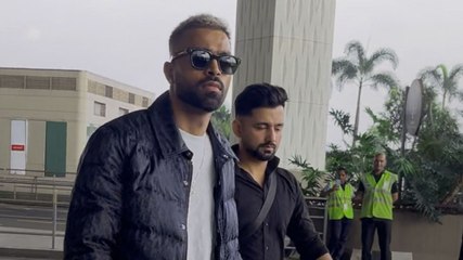 नए हेयरस्टाइल में एयरपोर्ट पर कूल दिखे Hardik Pandya
