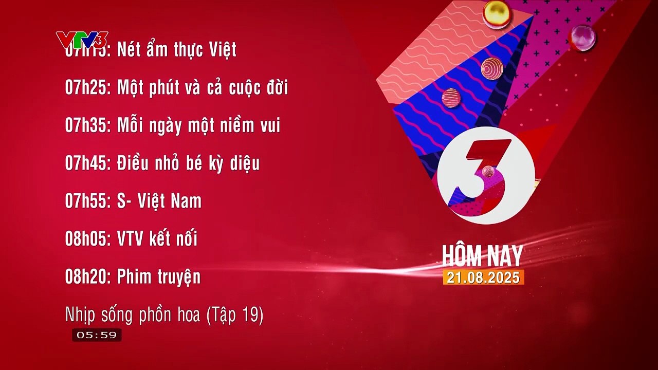 VTV3 | Today program introduction, Sports heartbeat program opening | Thursday, 21 August 2025