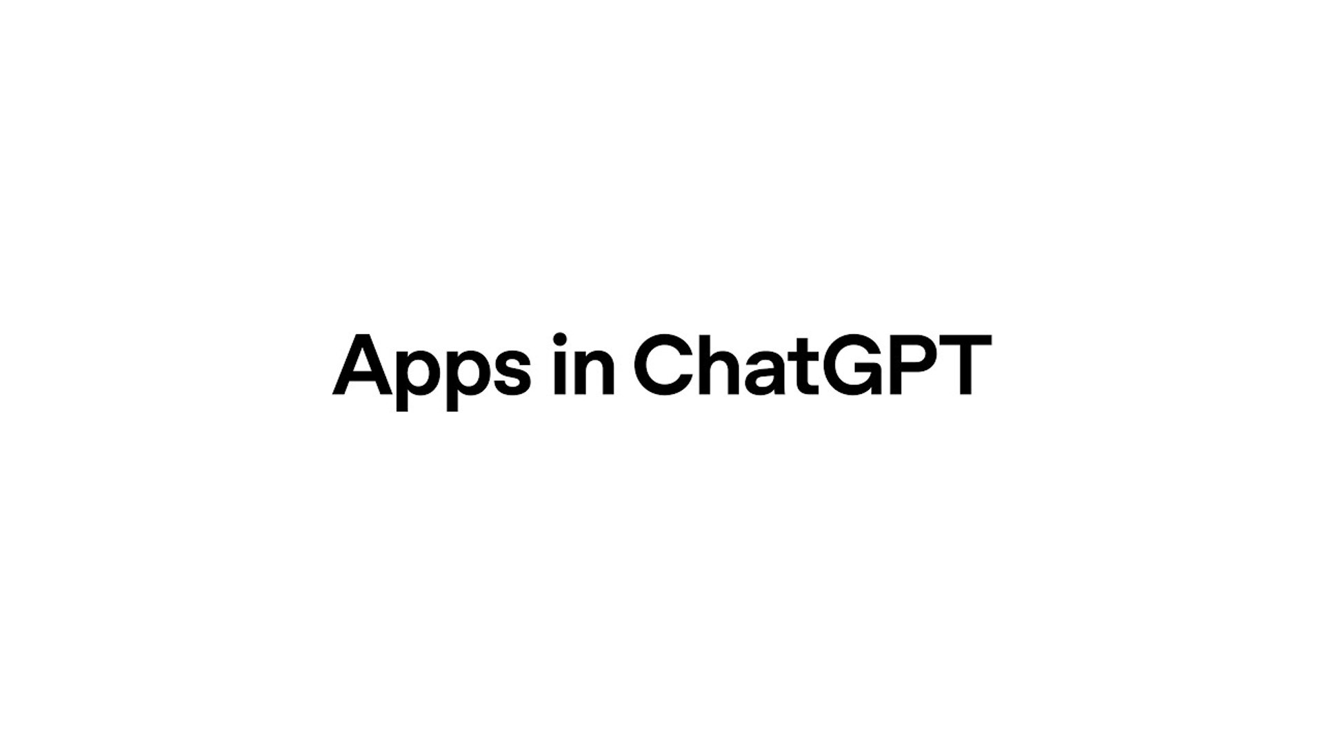 Apps in ChatGPT