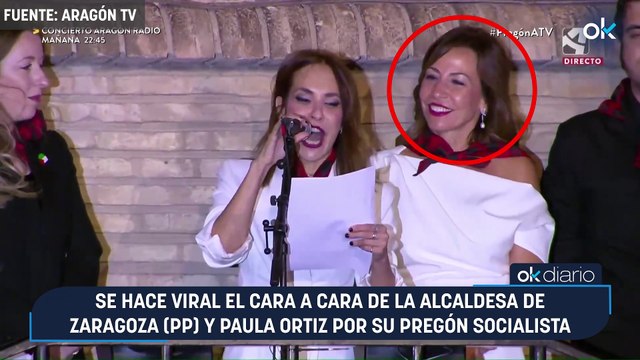 Se hace viral el cara a cara de la alcaldesa de Zaragoza (PP) y Paula Ortiz por su pregón socialista