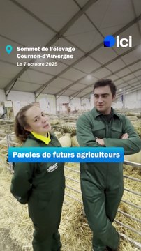 Sommet de l'élevage : Noémie et Etienne, deux futurs éleveurs, en BTS à Brioude