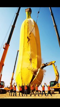 A giant Banana Ai Video