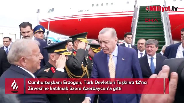 Cumhurbaşkanı Erdoğan, Azerbaycan'da: Gebele şehrinde Türk Devletleri Teşkilatı 12. Zirvesi başladı
