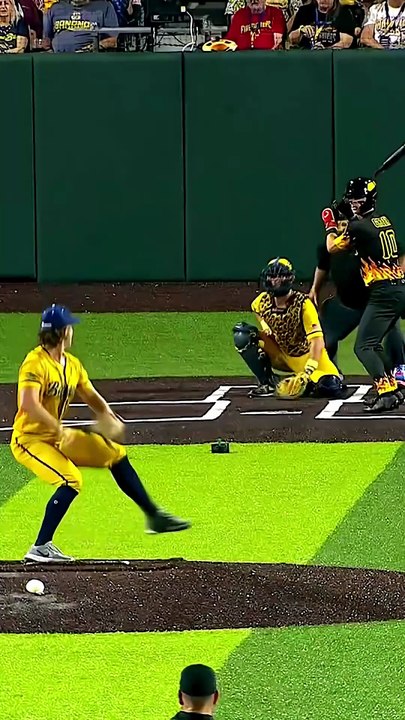 The FIRST and ONLY point from Semi Final Game One! #sports #shorts #baseball #bananaball #playoffs