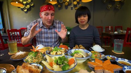 615. TET FEAST in Hanoi! Meatball Jello and Pigeon Soup. (Vietnamese Tet Food Day 1)