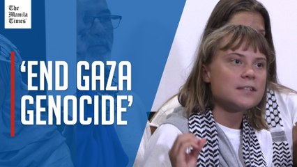 Greta Thunberg says governments doing ‘bare minimum’ to end Gaza ‘genocide’