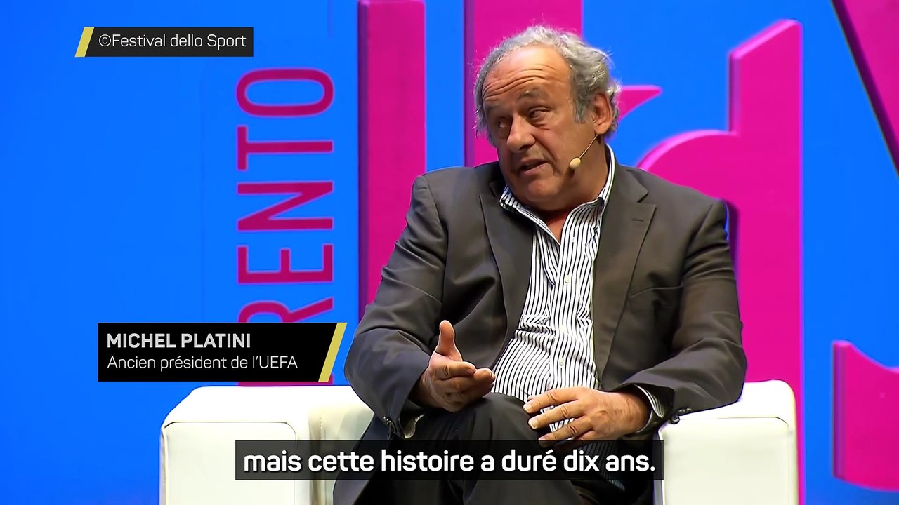 Platini : "On m'a privé de mon travail et de ma passion pendant 10 ans"