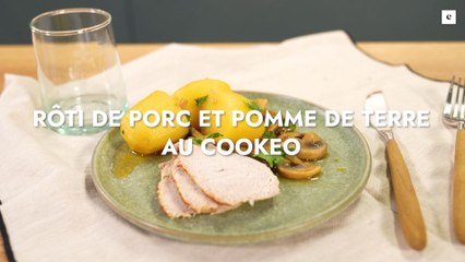 rôti de porc et pomme de terre au cookeo