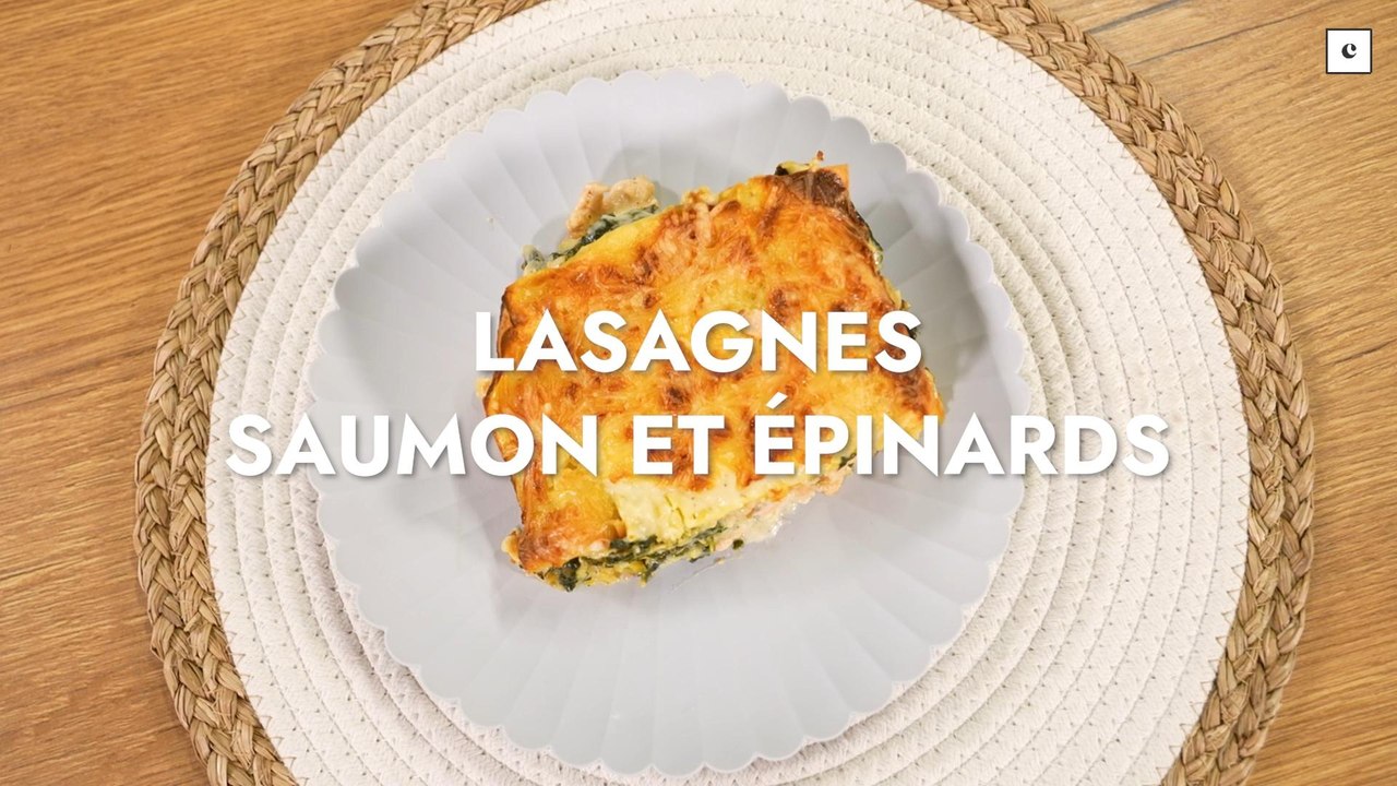 lasagnes saumon et épinards