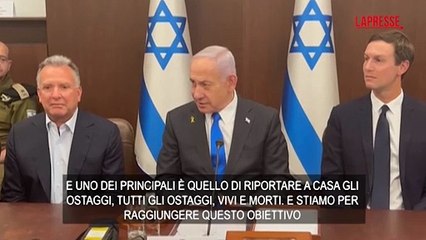 Gaza, Netanyahu ringrazia Witkoff e Kushner: "Straordinario aiuto su obiettivo ostaggi"