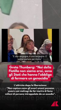 Greta Thunberg ad Atene dopo la detenzione in Israele: “A Gaza è in corso un genocidio, nessuno potrà dire che non sapeva”
