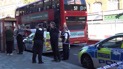 Man stabbed on busy south London high street