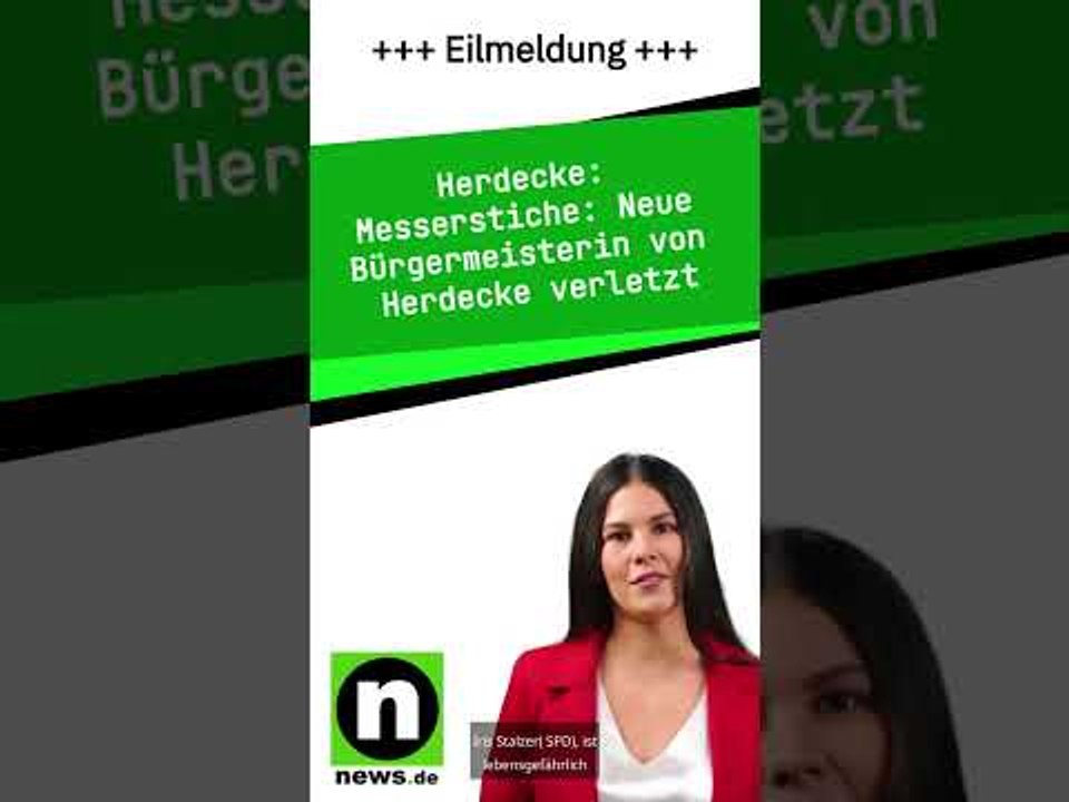 Messerstiche: Neue Bürgermeisterin von Herdecke verletzt