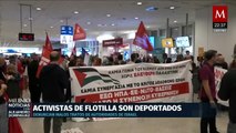 Detenidos de la flotilla Global Sumud comienzan a ser deportados a Grecia