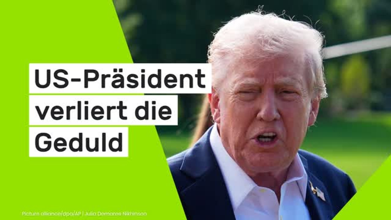 Donald Trump: 'Oder es gibt massives Blutvergießen!' US-Präsident verliert die Geduld