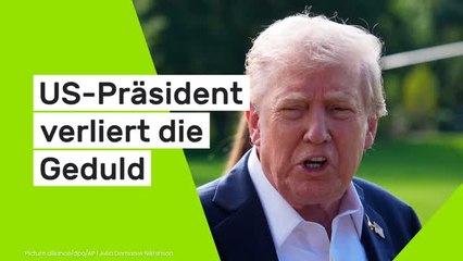 Donald Trump: "Oder es gibt massives Blutvergießen!" US-Präsident verliert die Geduld