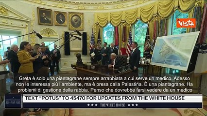 Trump: Greta Thunberg è solo una piantagrane arrabbiata, si faccia vedere da un medico