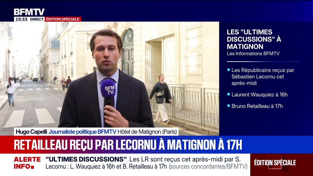 Laurent Wauquiez et Bruno Retailleau seront reçus séparément par Sébastien Lecornu à Matignon cette après-midi