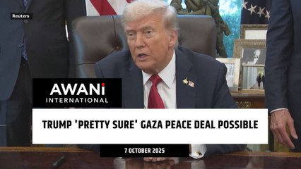 Trump 'pretty sure' Gaza peace deal possible