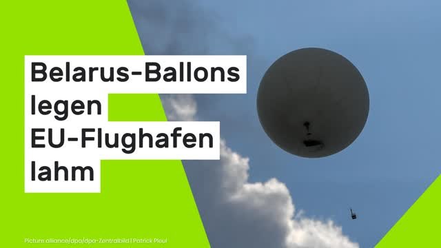 Flugverkehr in Litauen gestört: Belarus-Ballons legen EU-Flughafen lahm - mehrere Festnahmen
