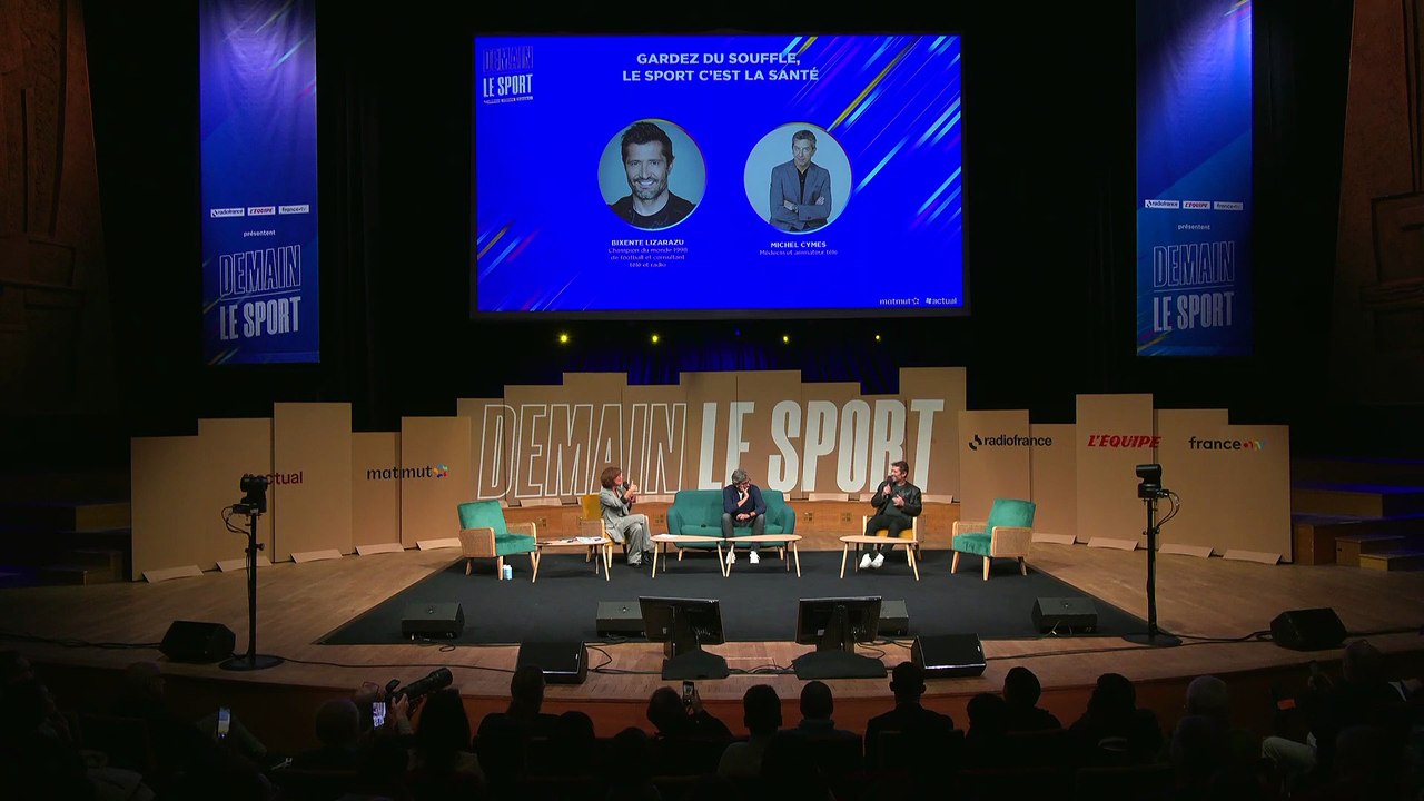 « Gardez du souffle, le sport c’est la santé » avec Bixente Lizarazu et Michel Cymes - Demain Le Sport