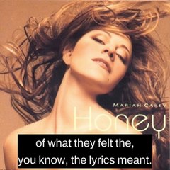 Does Mariah Carey's song 'Honey' have a double sexual meaning? Mariah says no.