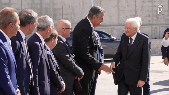 Mattarella all'inaugurazione della Space Smart Factory a Roma