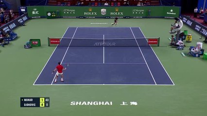 Shanghai - Djokovic souffre de la chaleur mais s’en sort face à Munar