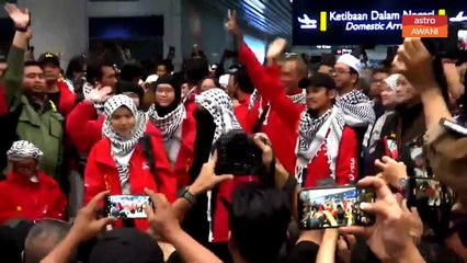 23 sukarelawan Global Sumud Flotila selamat tiba di KLIA