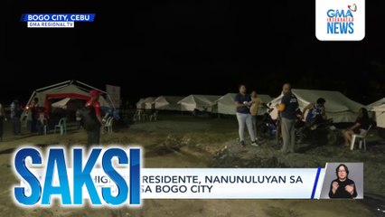 Mahigit 200 residente, nanunuluyan sa "Tent City" sa Bogo City | Saksi