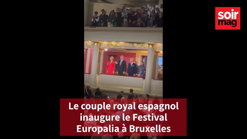 Les couples royaux belge et espagnol assistent à la cérémonie d'ouverture du Festival Europalia