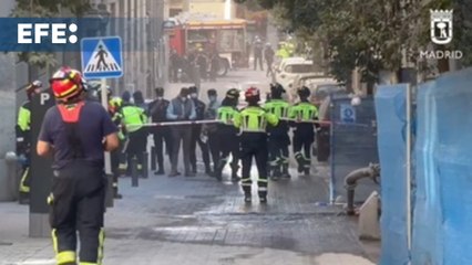 Se derrumba parcialmente el forjado de un edificio en obras en el centro de Madrid