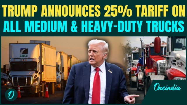 Trade War Returns? Trump Announces Sweeping 25% tariff on all Trucks angering Mexico, Japan, and EU