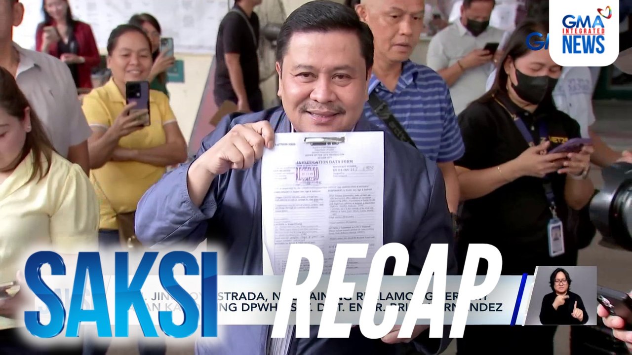 Saksi: (Part 2) Sen. Jinggoy Estrada, naghain ng reklamong perjury laban kay dating DPWH Asst. Dist. Engr. Brice Hernandez; "Tent City" sa Bogo City