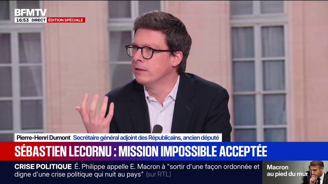 Pierre-Henri Dumont (LR) évoque "un besoin d'explication en tête à tête" entre Retailleau et Lecornu