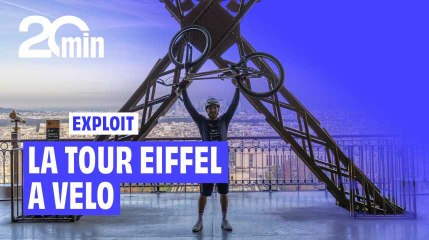 Il a monté la Tour Eiffel à vélo